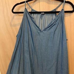 Summer denim colored tank top